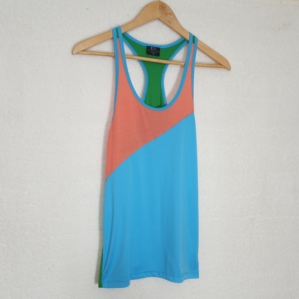 Split59 Tri Colored Workout Top Size Medium